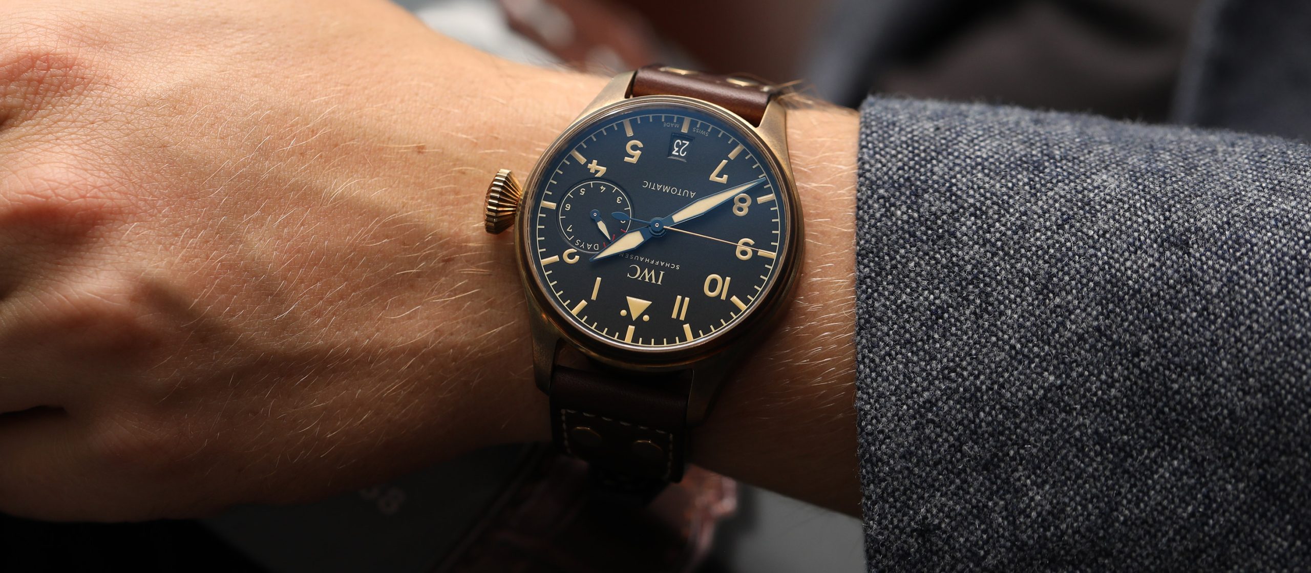 iw501005 iwc big pilots watch heritage bronze