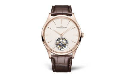 Jaeger lecoultre master ultra thin tourbillon in pink gold