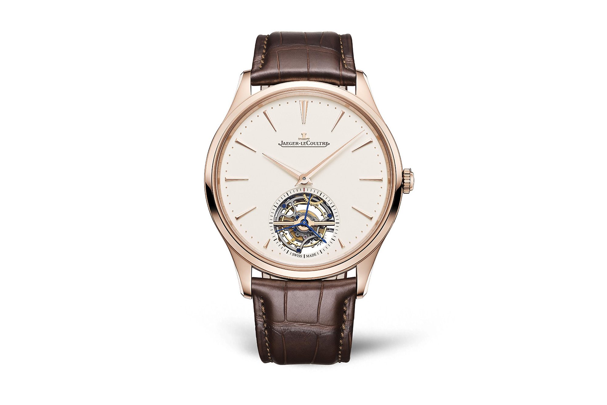 Jaeger lecoultre master ultra thin tourbillon in pink gold