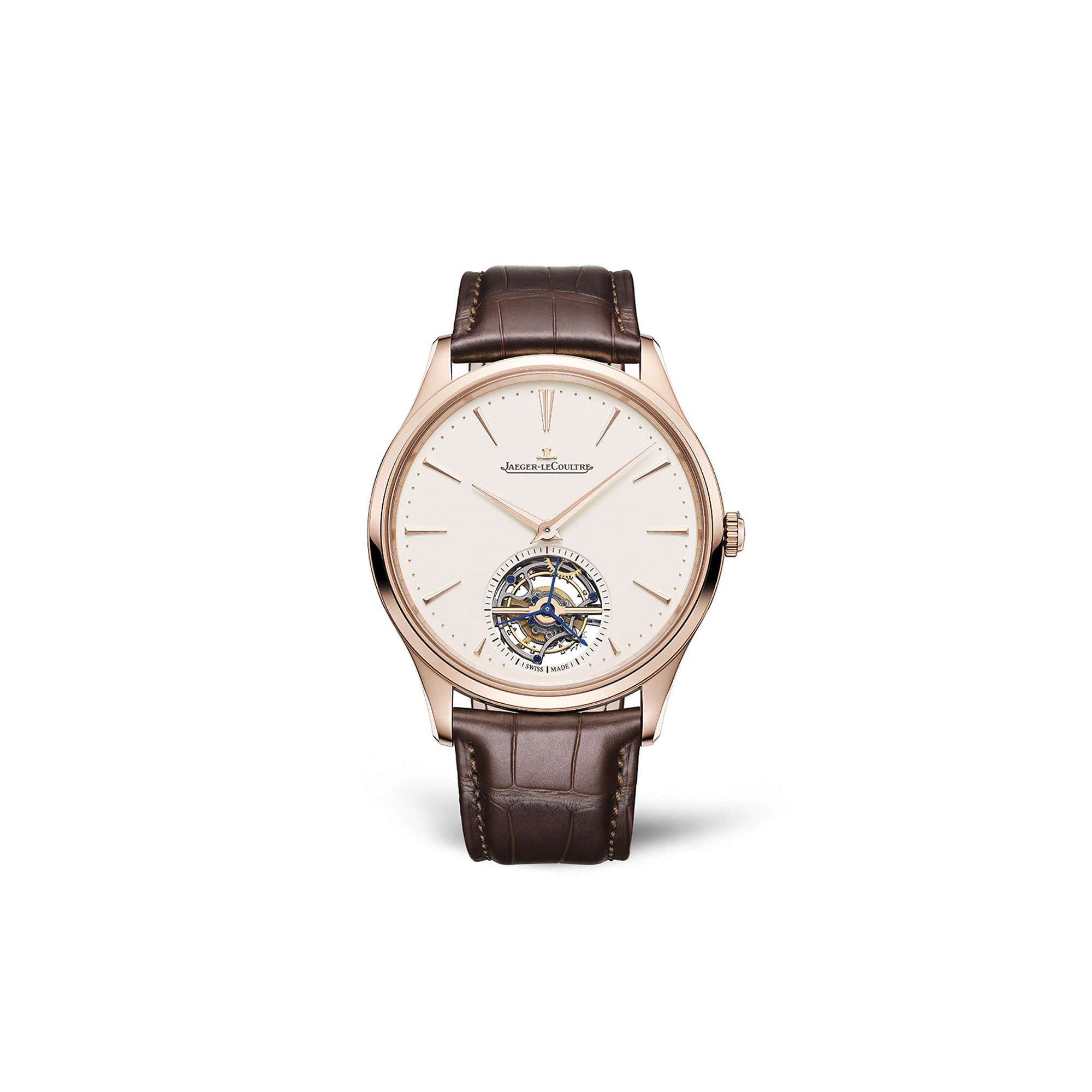 Jaeger lecoultre master ultra thin tourbillon in pink gold