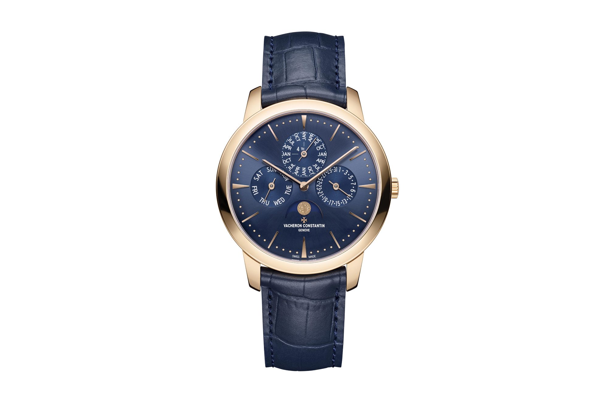 vacheron constantin patrimony perpetual calendar ultra thin blue dial