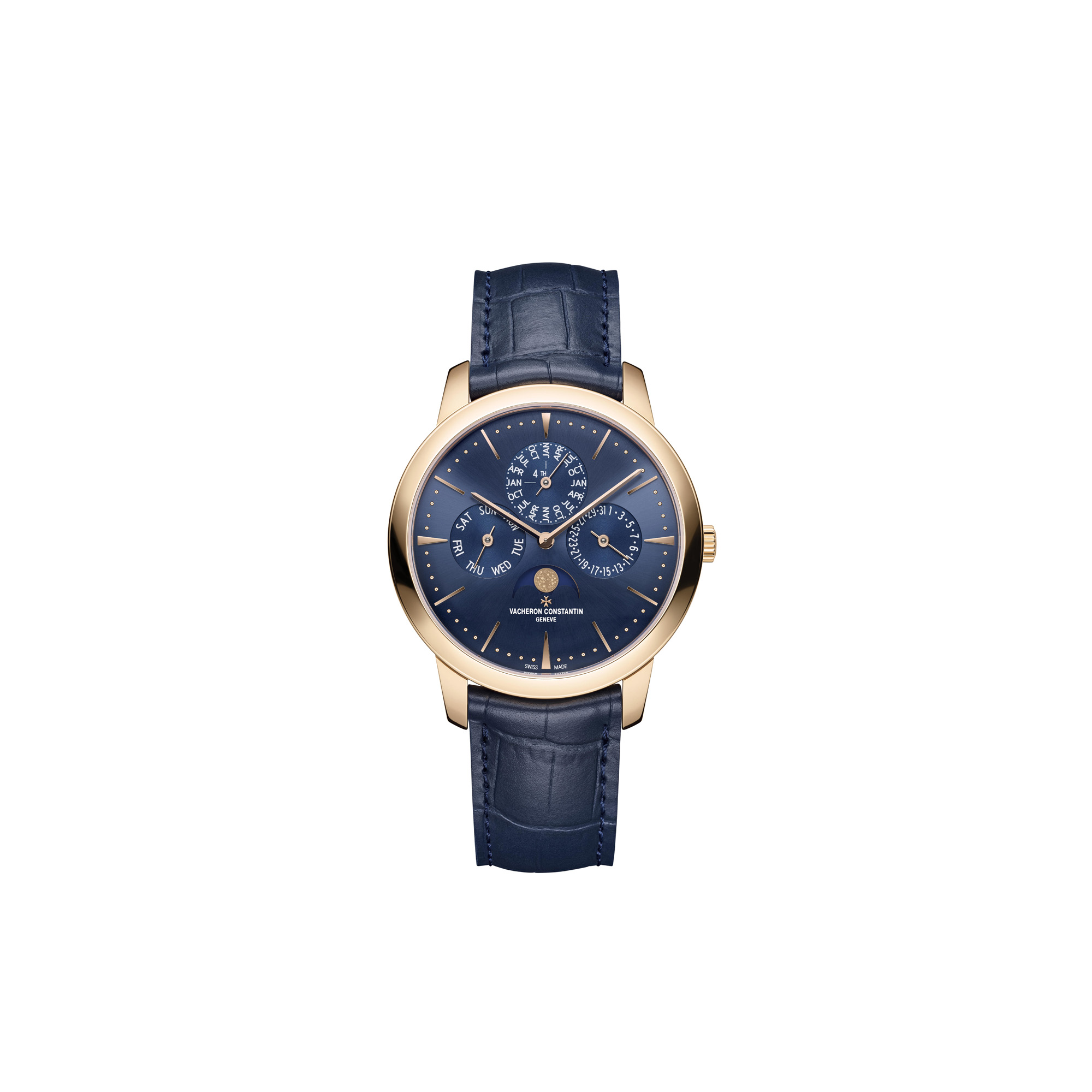 vacheron constantin patrimony perpetual calendar ultra thin blue dial