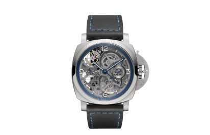 panerai pam767 lo scienziato luminor 1950 tourbillon gmt titanio 47mm