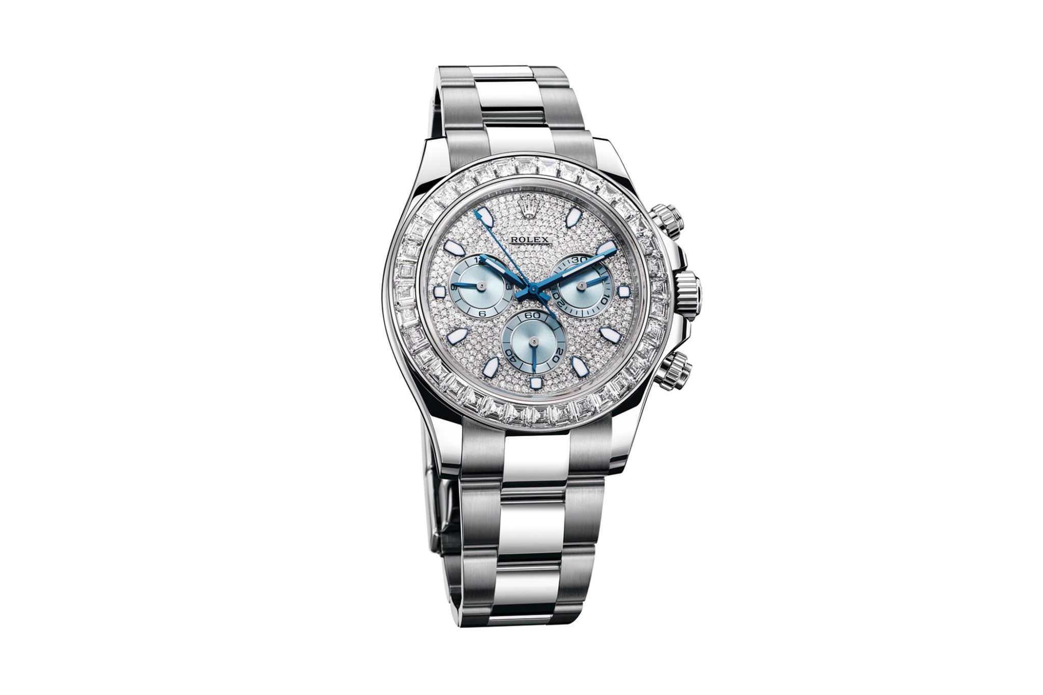 Rolex Daytona Platinum Diamond Baguette 116576