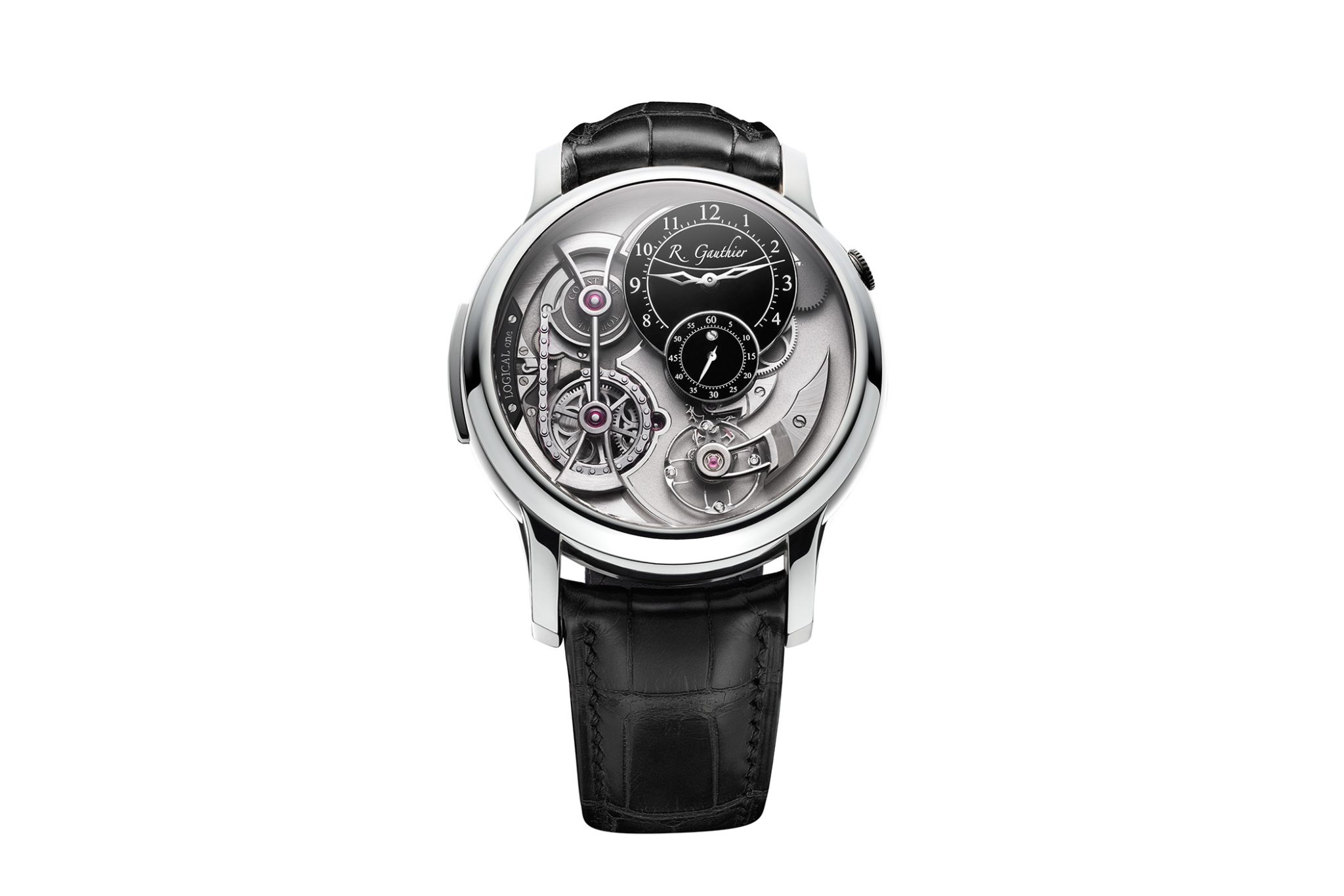 Romain Gauthier Logical One platinum black enamel dial 3