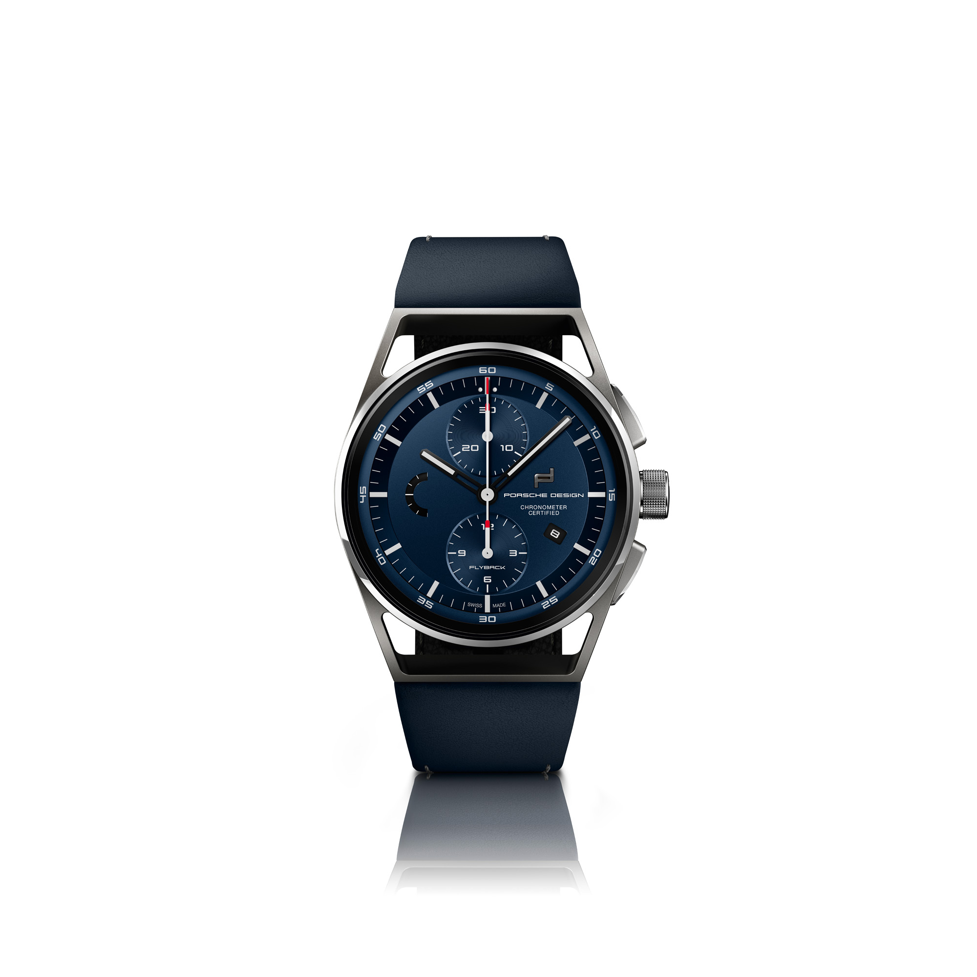 Porsche Design 1919 Chronotimer Flyback Blue Leather