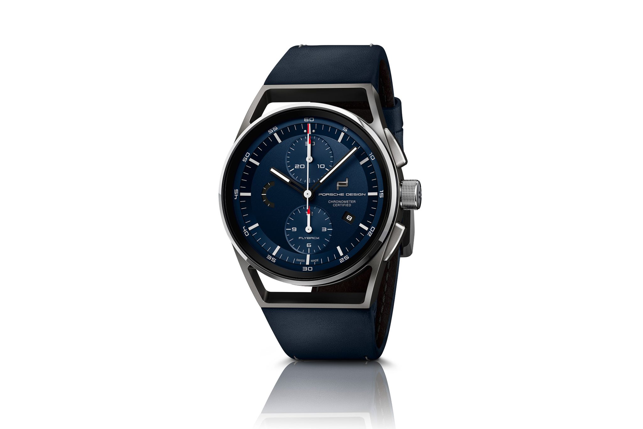 Porsche Design 1919 Chronotimer Flyback Blue Leather
