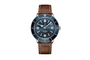 Breitling Superocean Heritage 57 with Blue Dial Brown Leather Strap A10370161C1X1