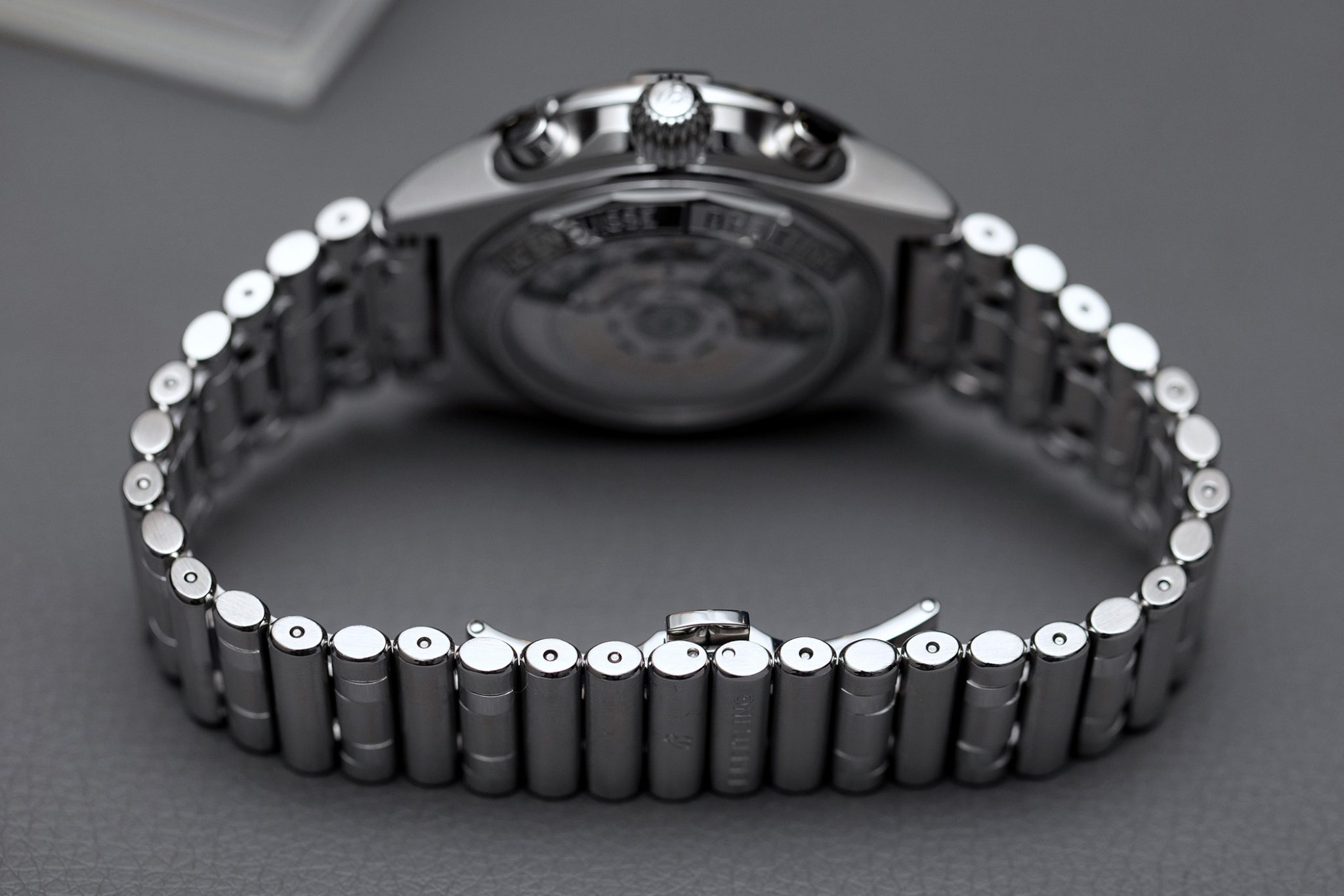 The new Breitling Chronomat collection, here the new Chronomat B01 42 in Stainless Steel with the Rouleaux Bracelet