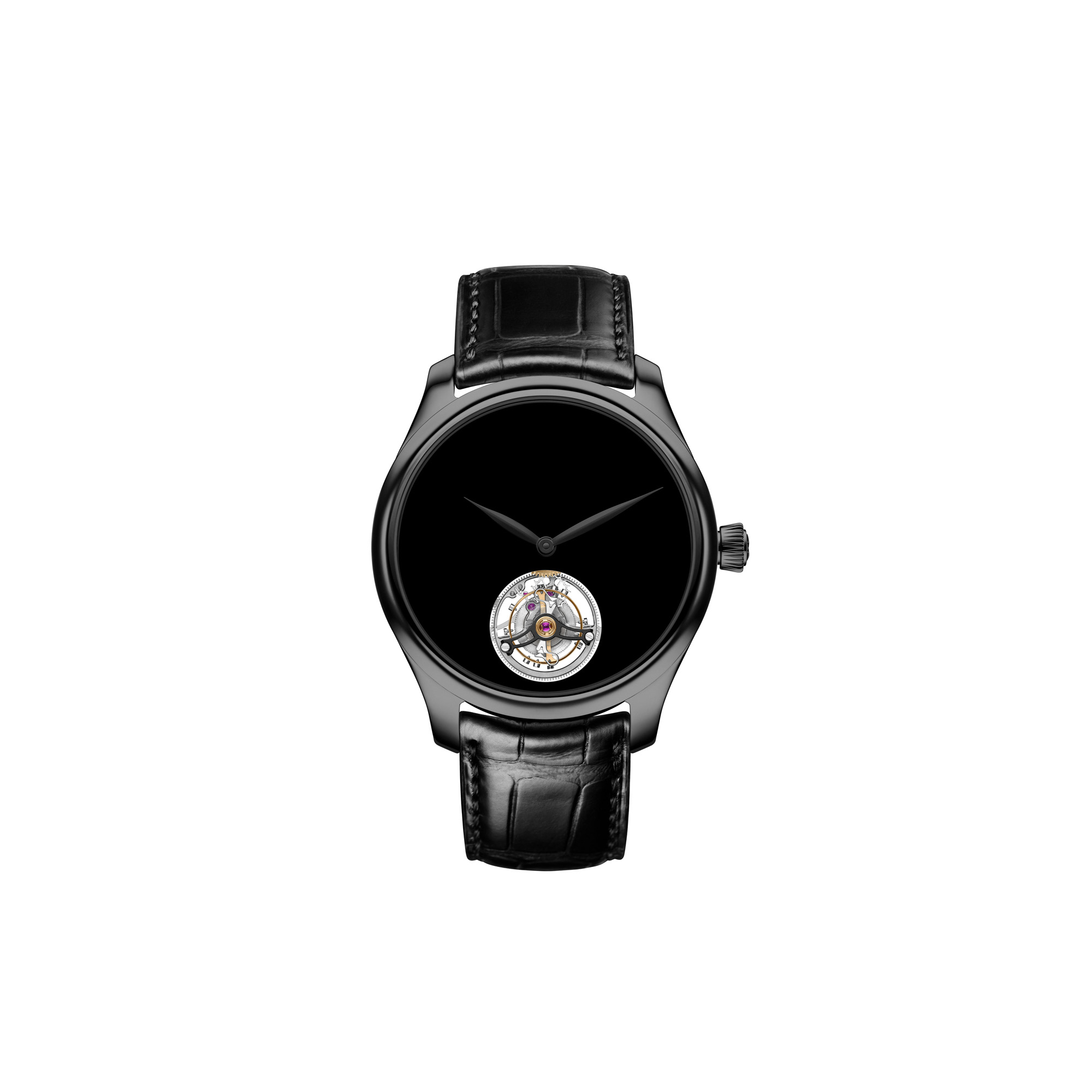 H. Moser & Cie Endeavour Tourbillon Vantablack Black Hands Ref. 1804-1206