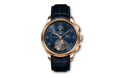IWC Portugieser Tourbillon Rétrograde Chronograph IW394005 Boutique Edition 18k Armor Gold Watches And Wonders 2020 Novelty