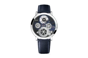 Piaget Altilpano Ultimate Concept - The Thinnest Mechanical Handwound Watch. Ref. G0A45502 in Blue. Watches & Wonders 2020 Novelty