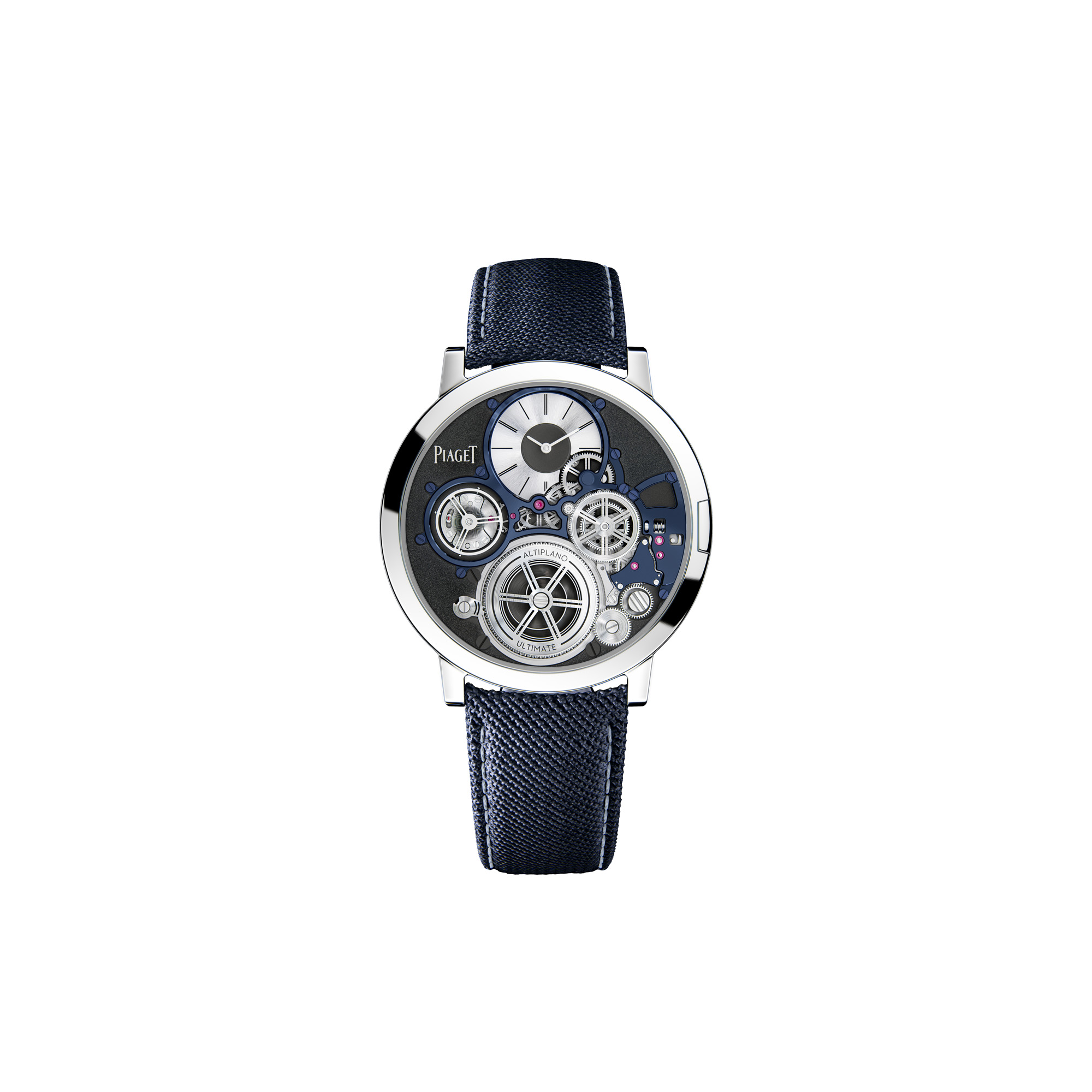 Piaget Altilpano Ultimate Concept - The Thinnest Mechanical Handwound Watch. Ref. G0A45502 in Blue. Watches & Wonders 2020 Novelty