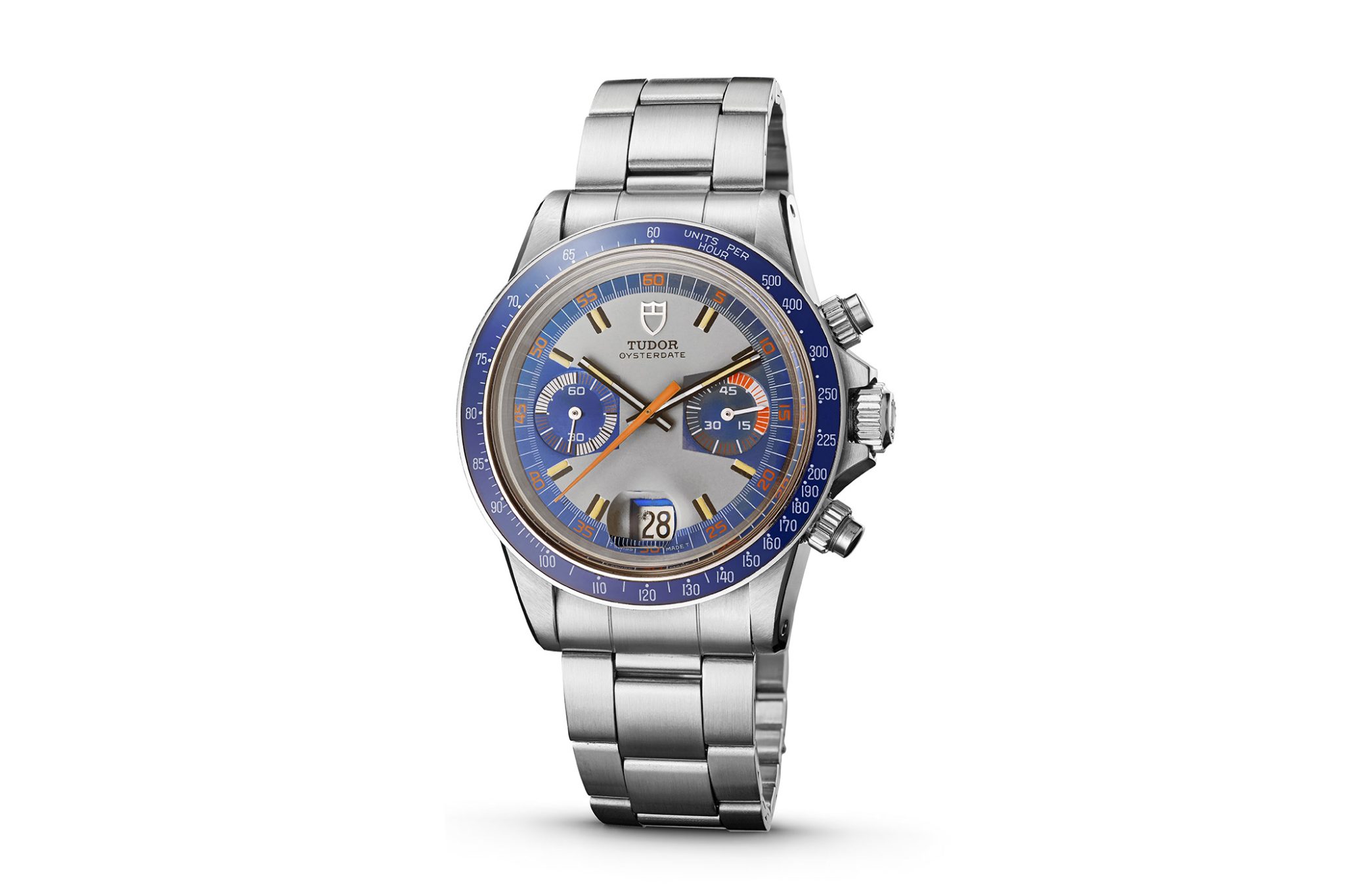 TUDOR Oysterdate Monte Carlo 7149 from 1971 . Article 50 Years Of Tudor Chronographs