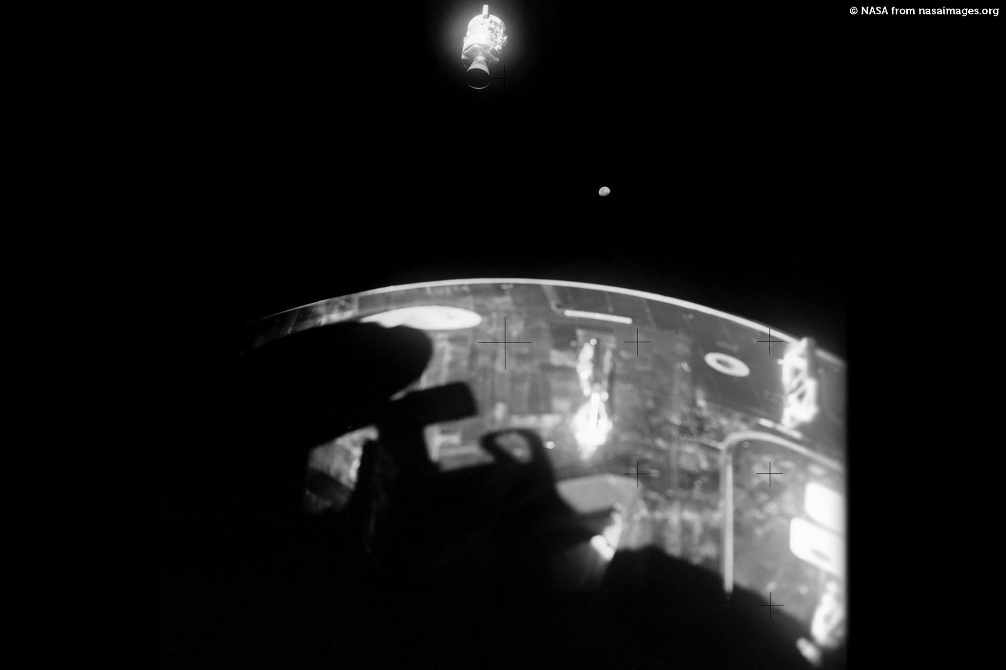 View of damaged Apollo 13 Service Module