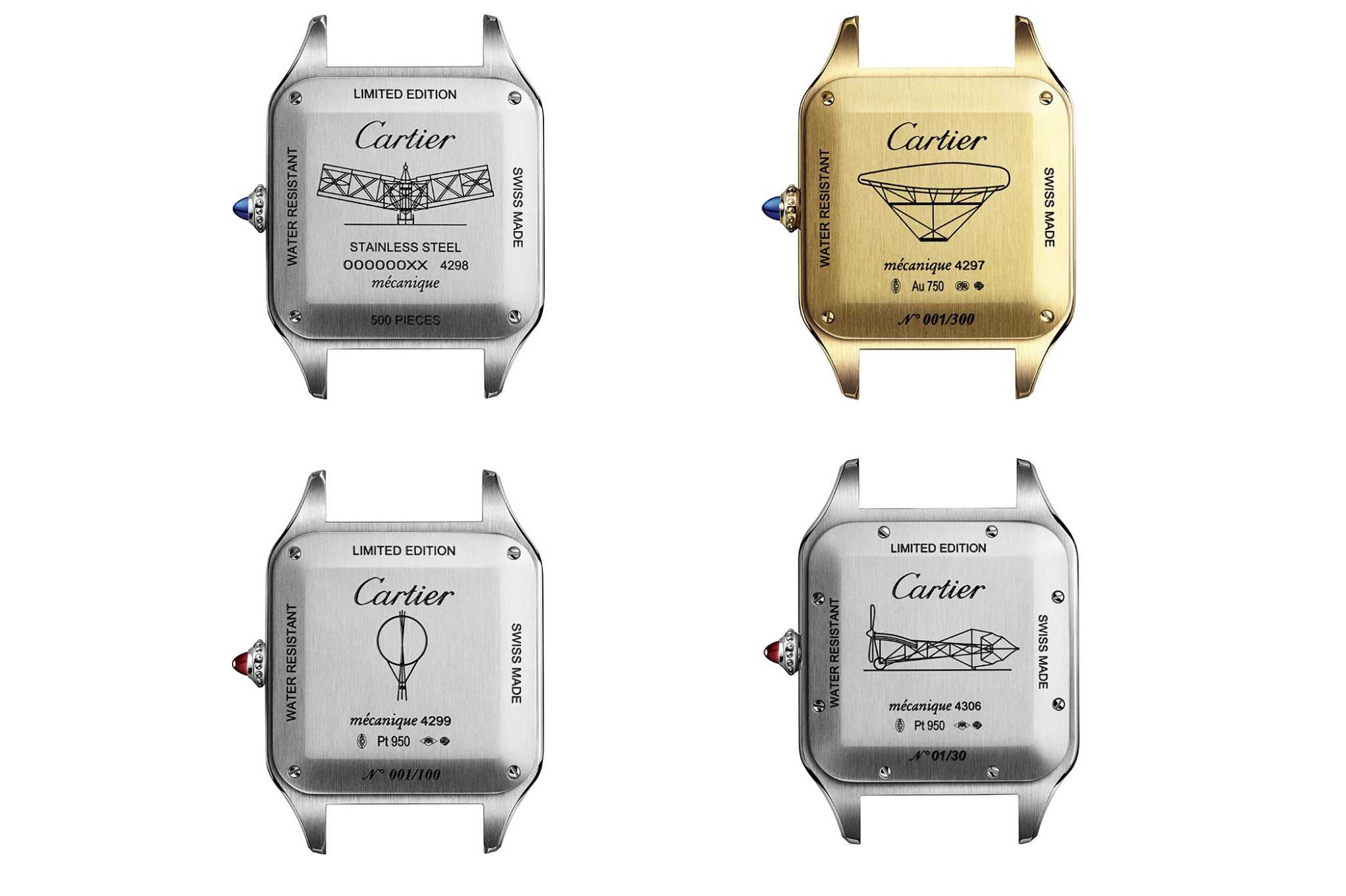 Cartier Engraved Santos-Dumont Limited Editions