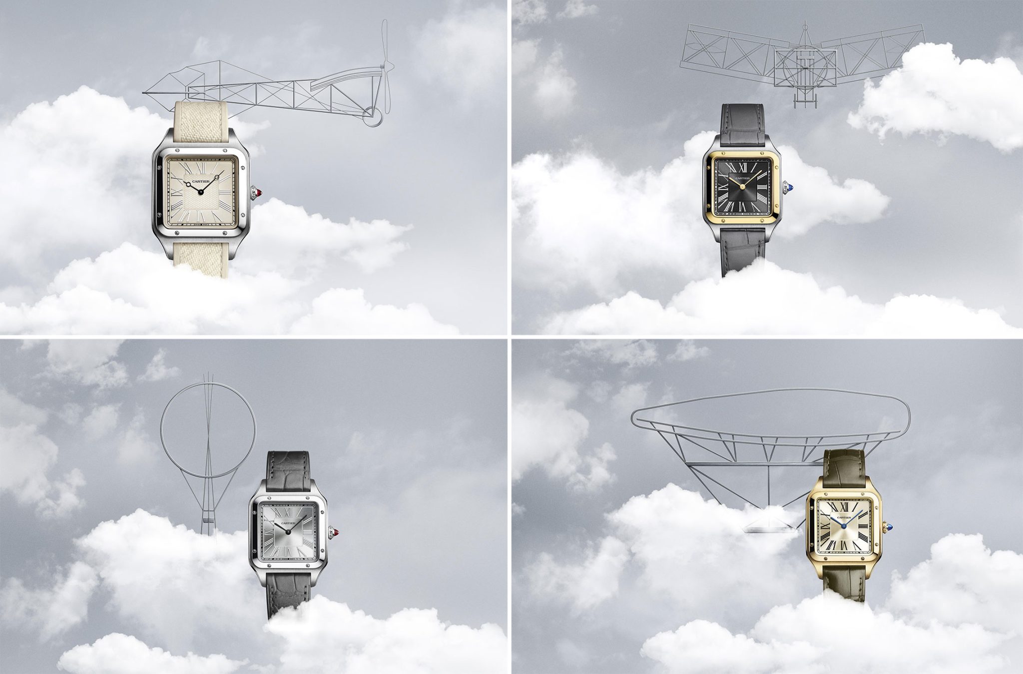 Cartier Engraved Santos-Dumont Limited Editions