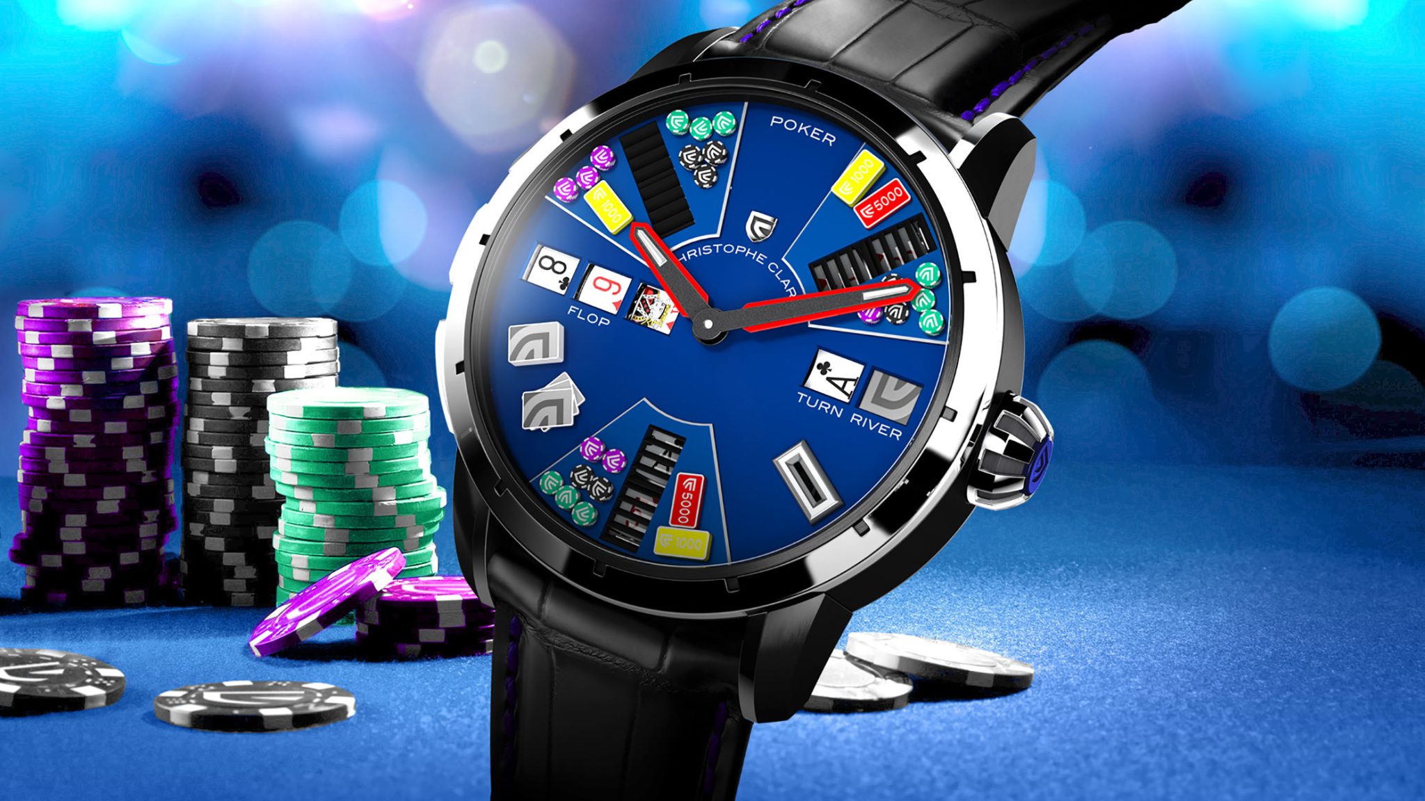  Christophe Claret Poker Watch Gaming Collection 2020 front dial