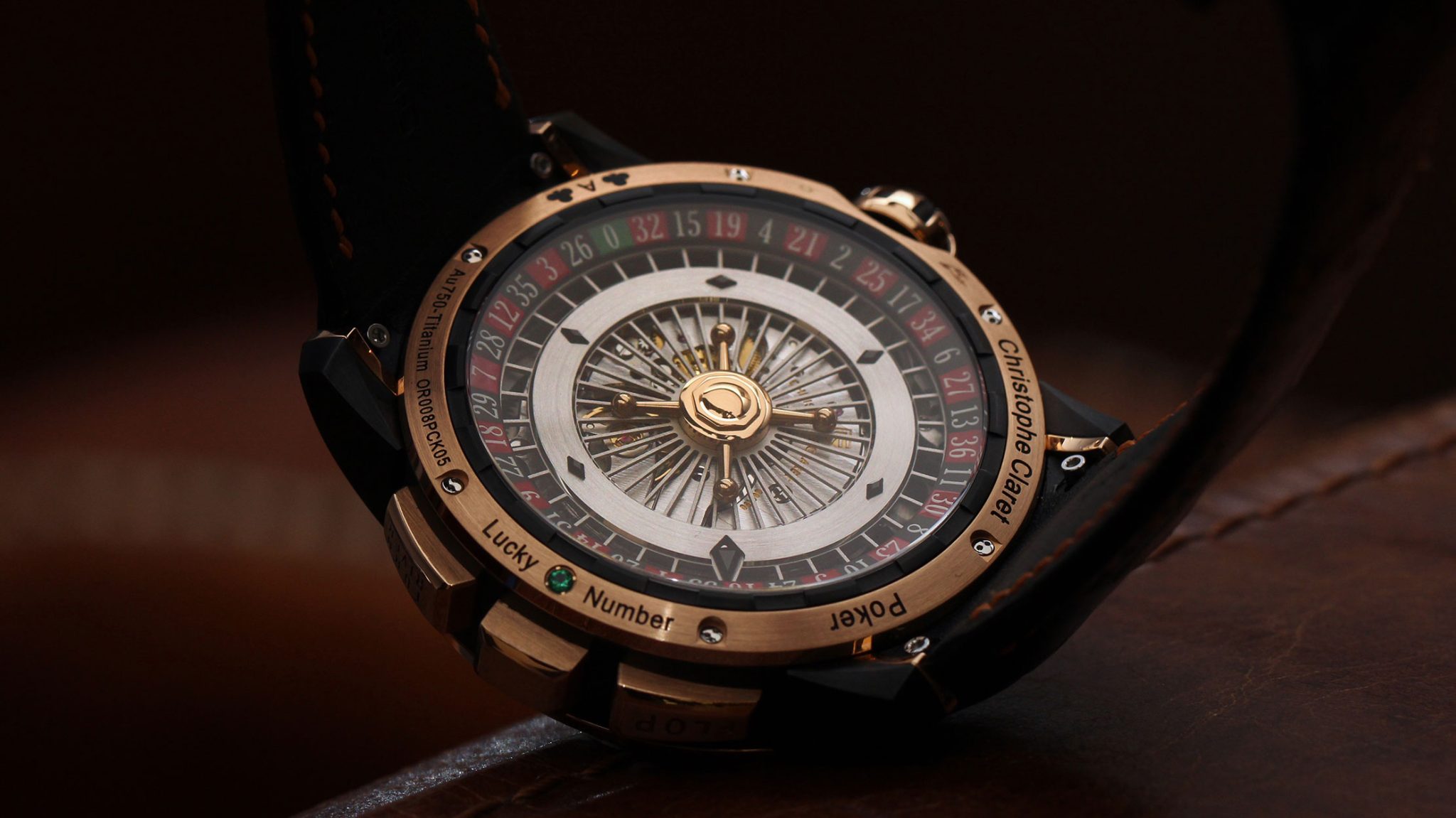  Christophe Claret Poker Watch Gaming Collection caseback