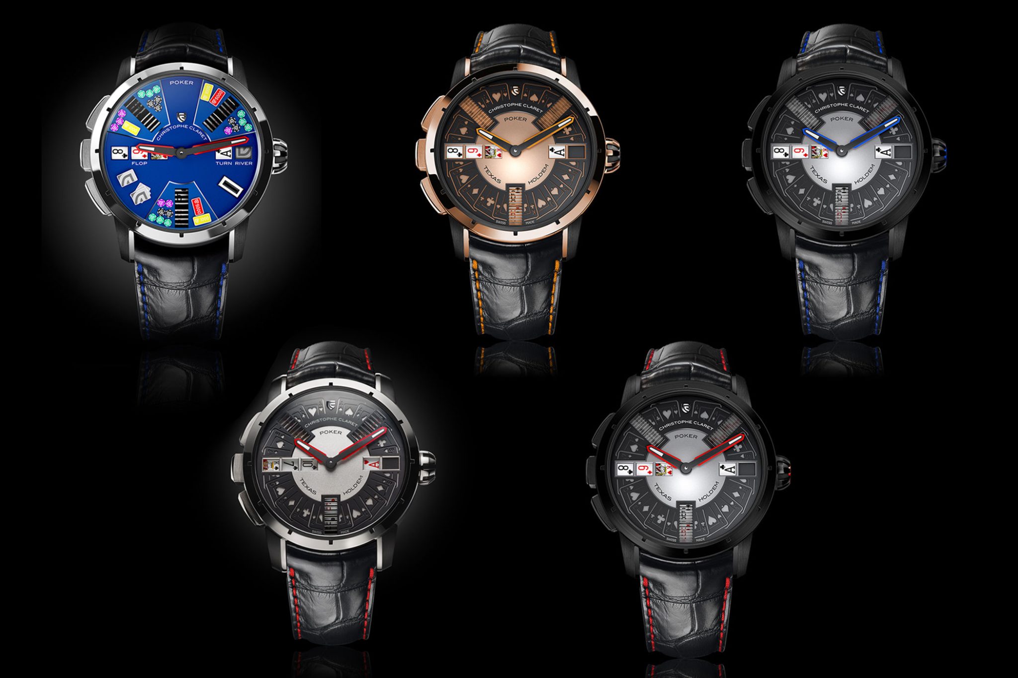  Christophe Claret Poker Watch Gaming Collection versions mtr