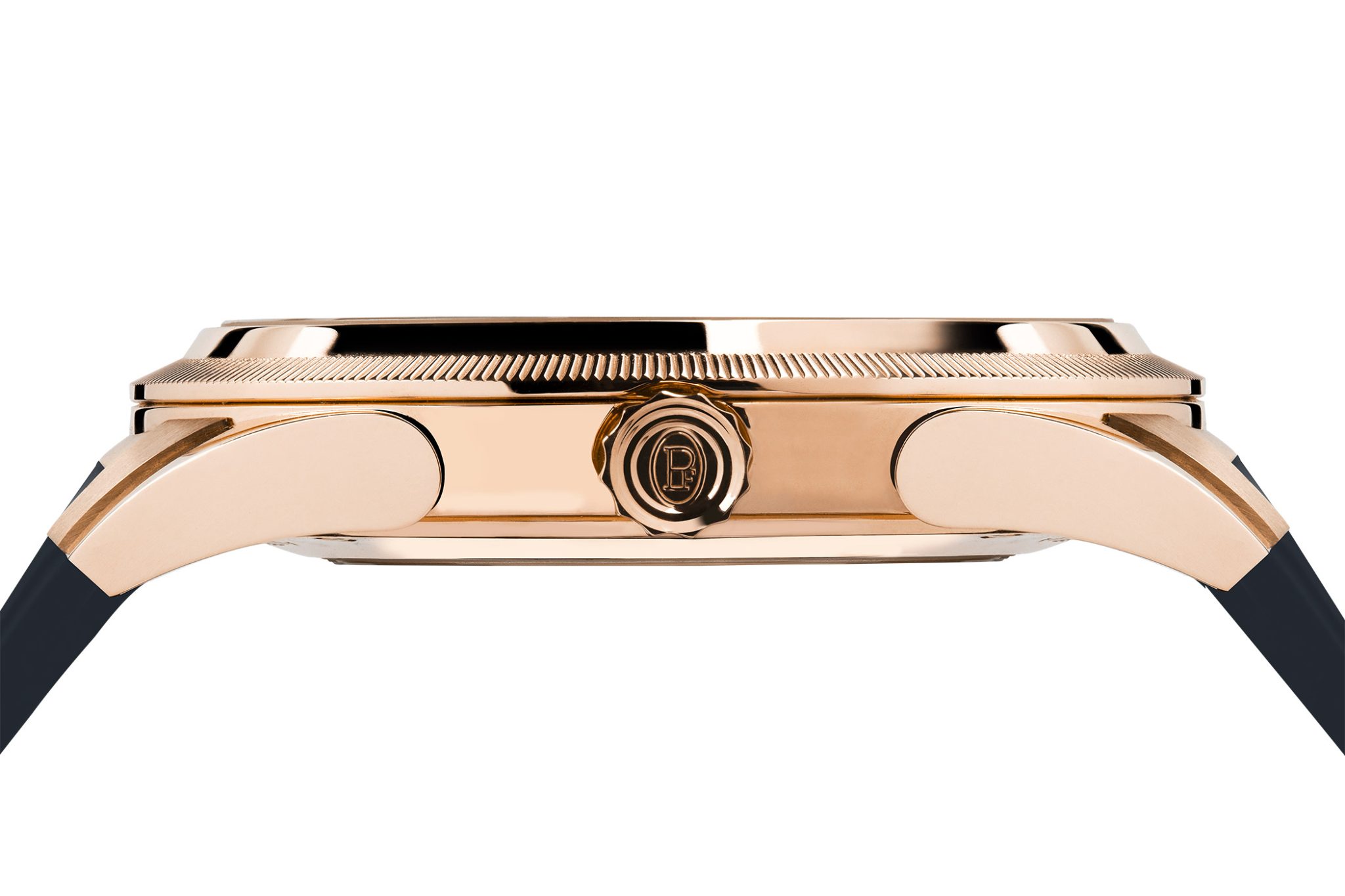Parmigiani-Fleurier-Tonda-GT-in-Gold-with-Rubber-Strap-Sideview