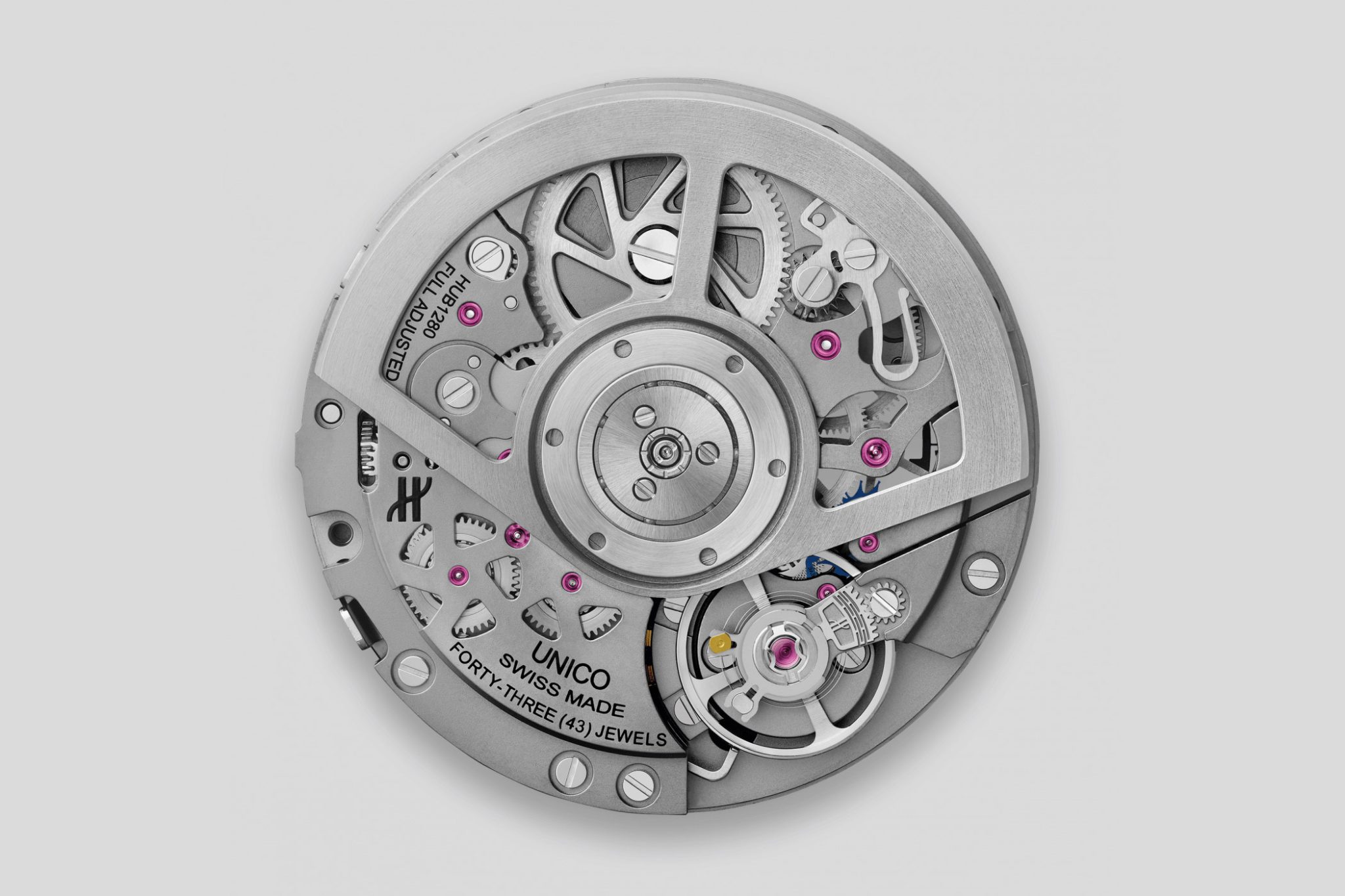 HUB1280 UNICO Manufacture self-winding chronograph flyback movement with column wheel Hublot