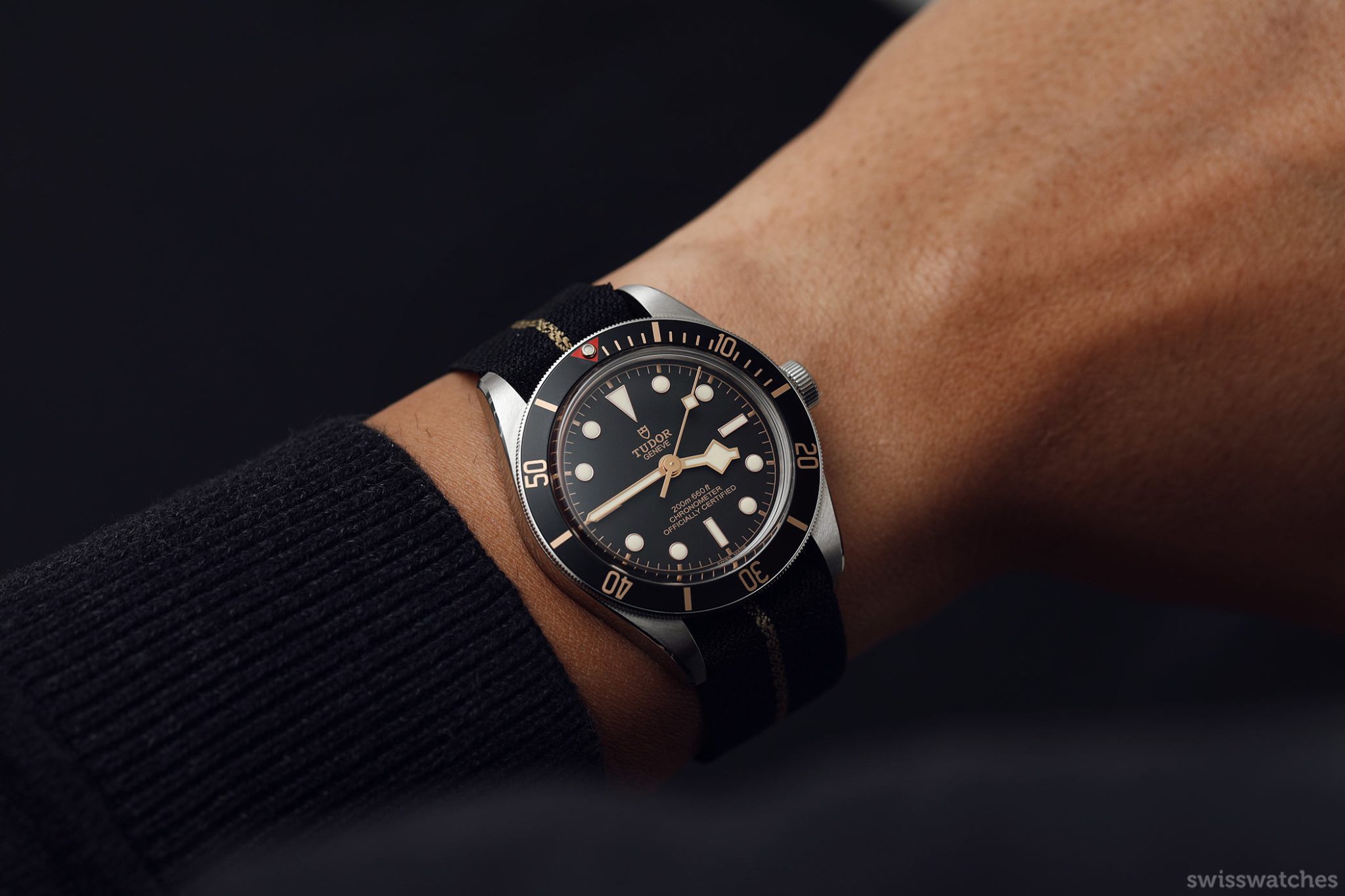Wristshot: Tudor Black Bay Fifty-Eight in Black on the NATO Strap