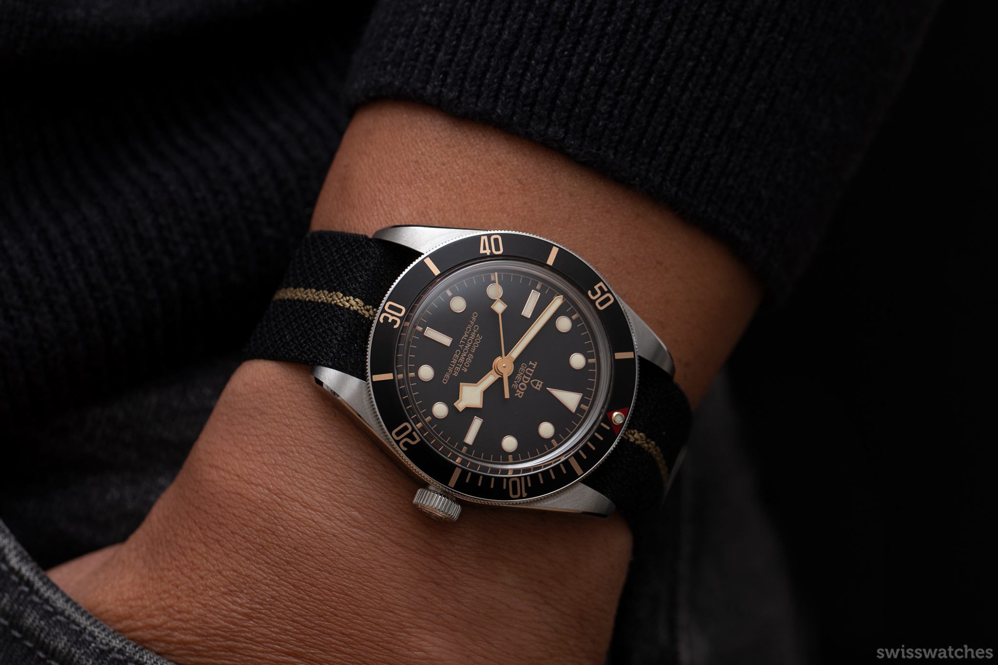 Tudor Black Bay Fifty-Eight on the wrist as a pocketshot