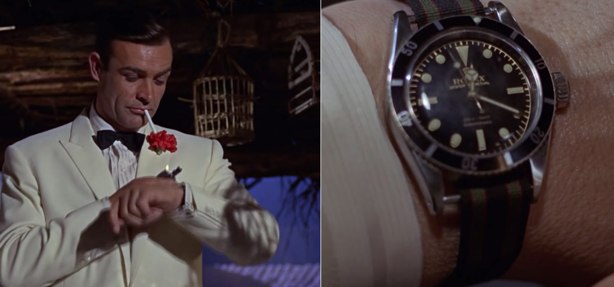 James Bond and Rolex Submariner Ref. 6538 - Movie "Goldfinger"