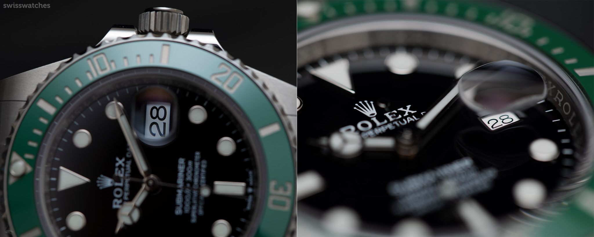 Rolex Submariner and Cyklop Date Window