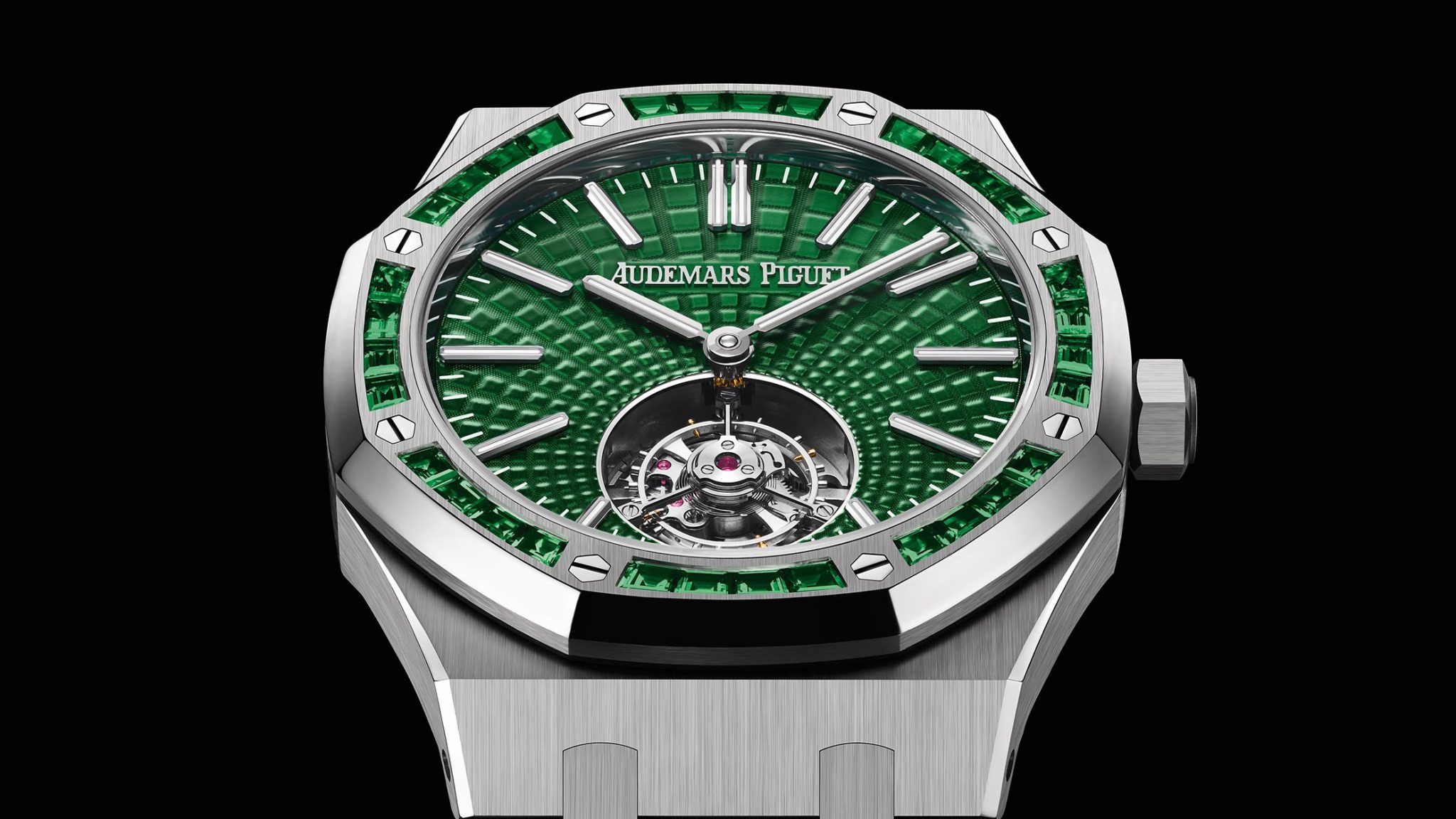 Audemars-Piguet-Royal-Oak-Tourbillon-26532IC-Green-Dial