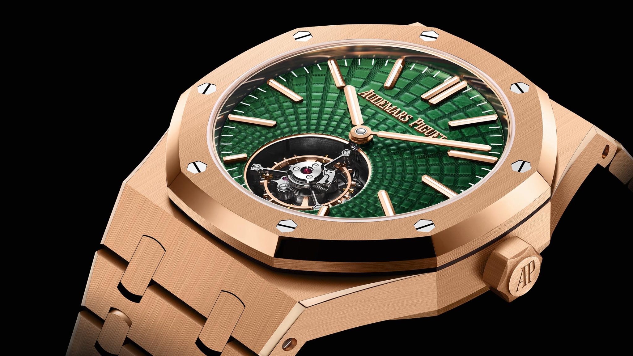 Audemars-Piguet-Royal-Oak-Tourbillon-26533OR-Green-Dia