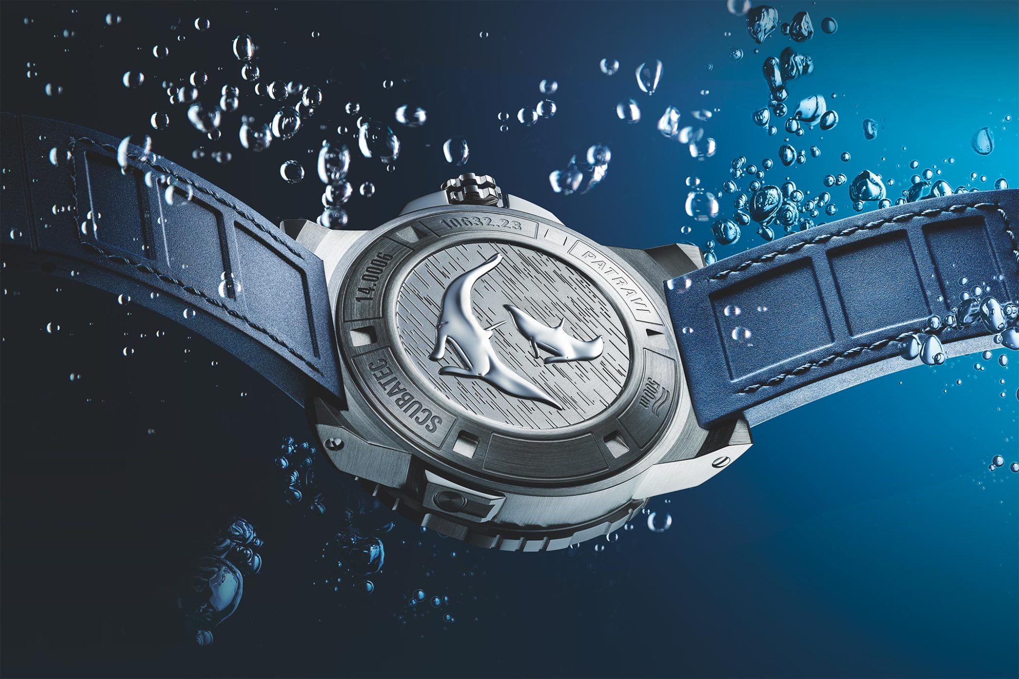 Carl F. Bucherer Patravi ScubaTec Maldives caseback manta ray engraving