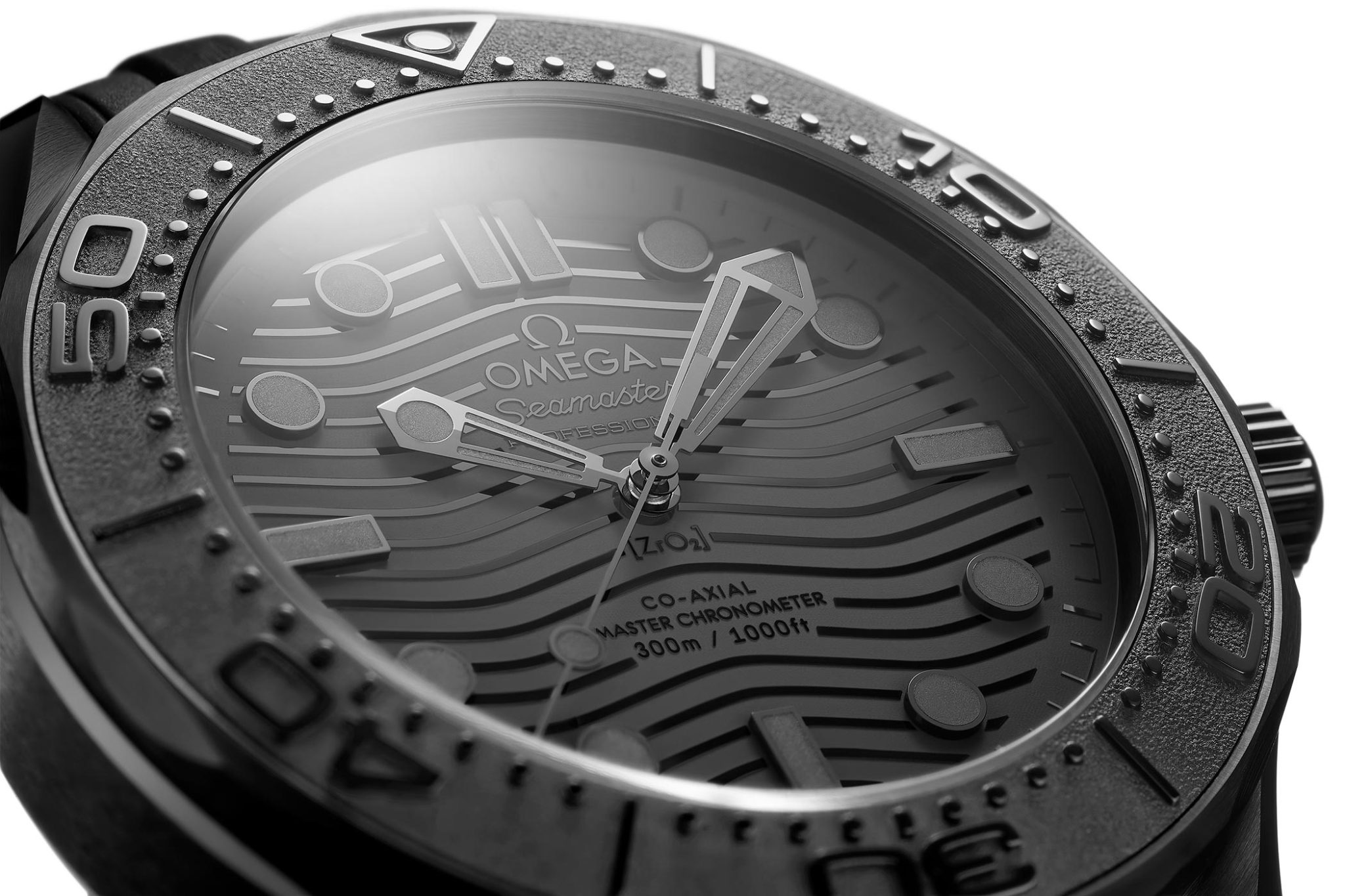 OMEGA-Seamaster-Diver-Black-Black-210.92.44.20.01.003-Dial close up