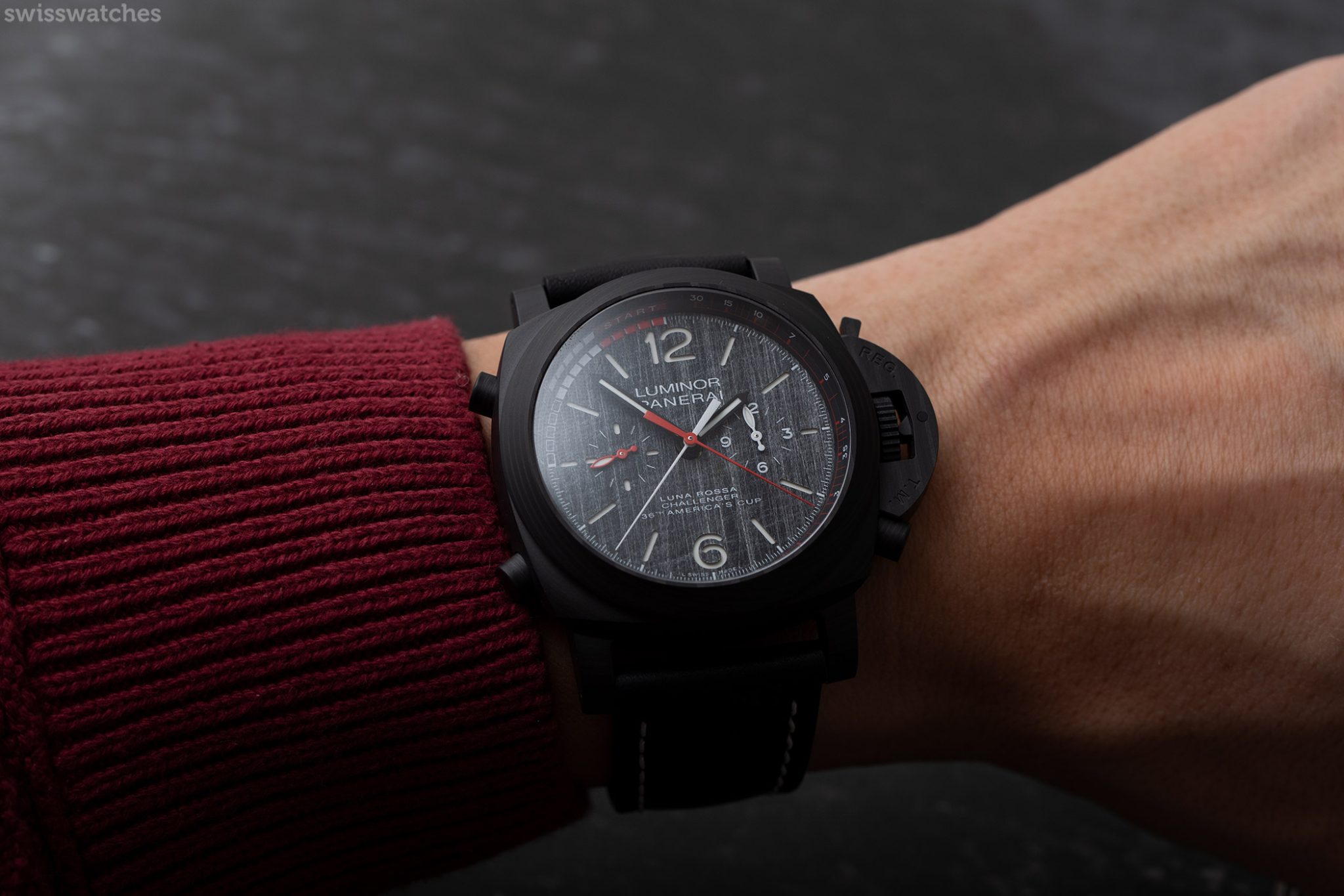 Panerai Luminor Luna Rossa Regatta 47mm PAM01038 Wristshot