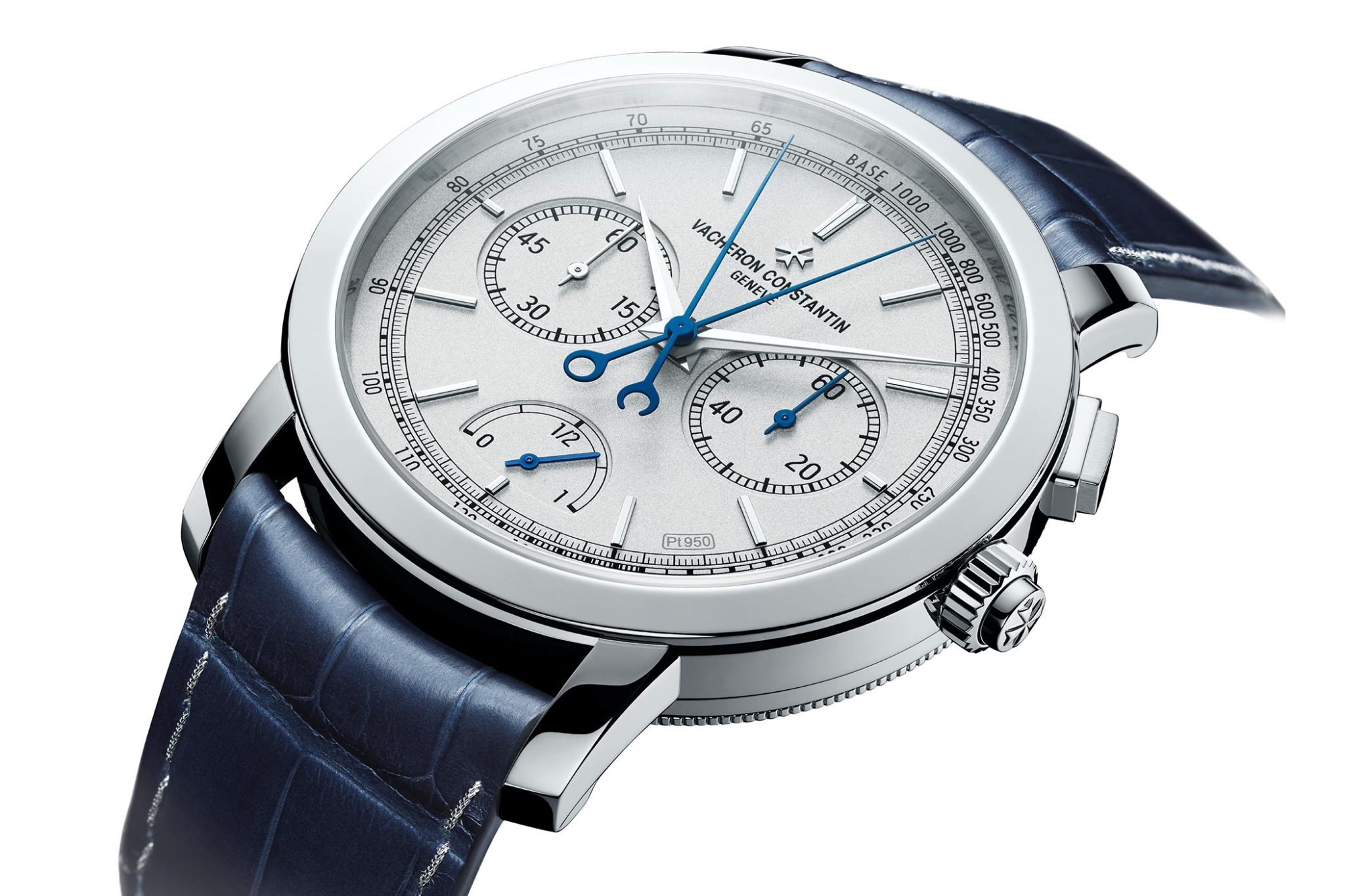 Vacheron Constantin Traditionnelle Split-Seconds Chronograph Ultra-Thin Collection Excellence Platine dial front