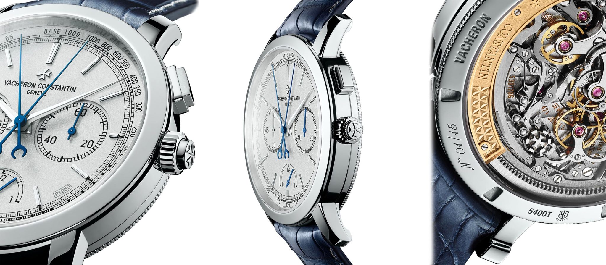 Vacheron Constantin Traditionnelle Split-Seconds Chronograph Ultra-Thin Collection Excellence Platine caseback front side close up