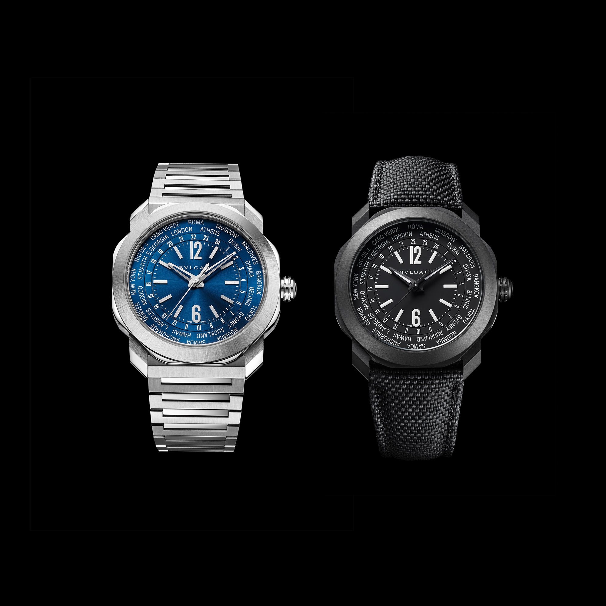Bulgari-Octo-Roma-Worldtimer-Black-and-Blue