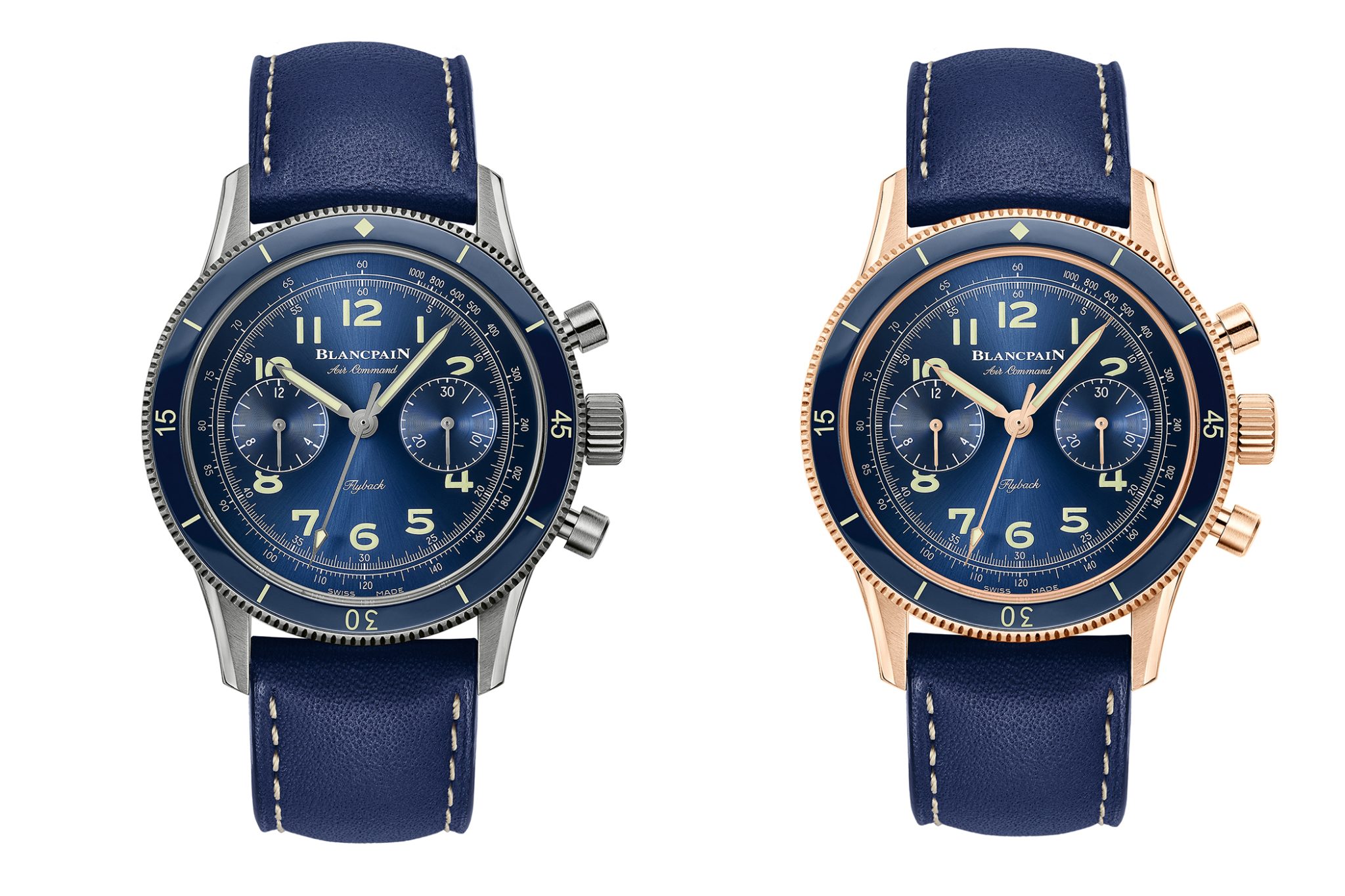 Blancpain-Air-Command-Flyback-Chronograph-Dial-Titanium-Redgold-sidebyside