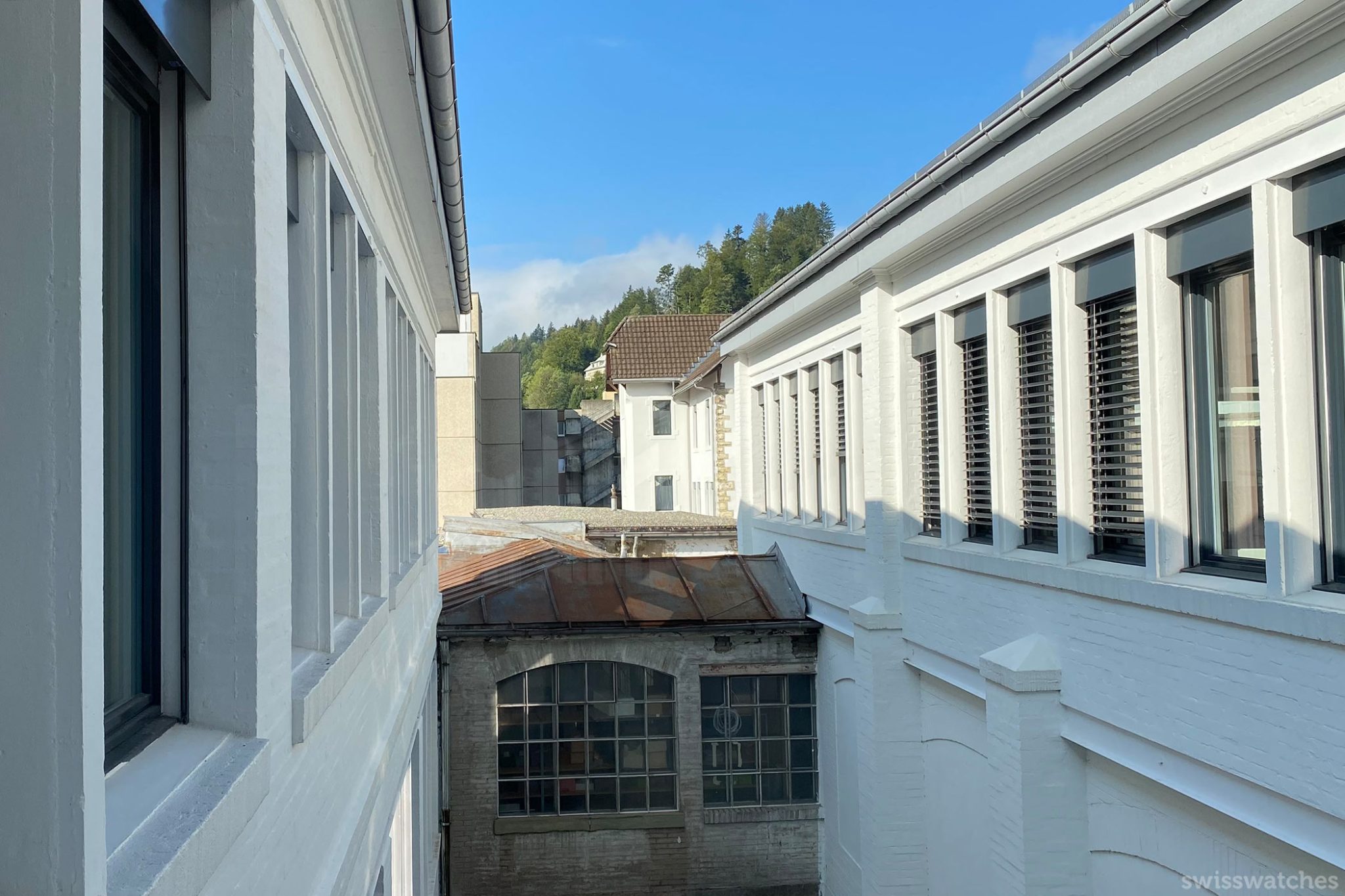 Different buildings connected through a corridor in Zenith manufacture