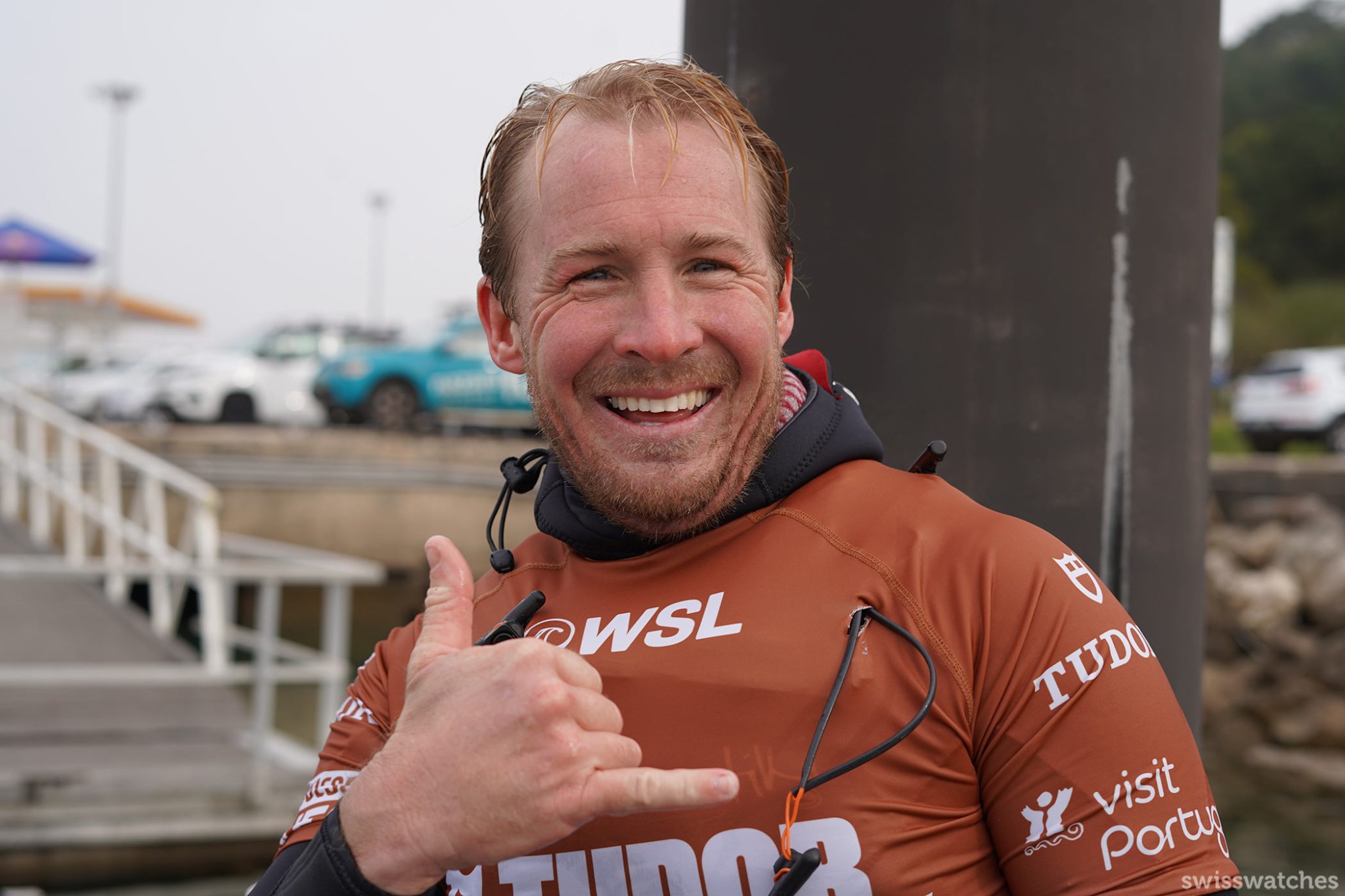 The cheerful Andrew Cotton of Great Britain