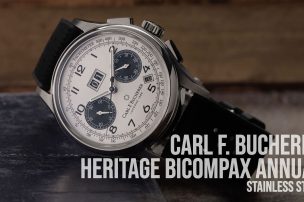 Carl F. Bucherer Heritage BiCompax Chronograph Annual Calendar in Stainless Steel