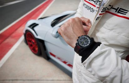 Porsche-Design-Chronograph-911-GT3-RS-Watch-On-Wrist