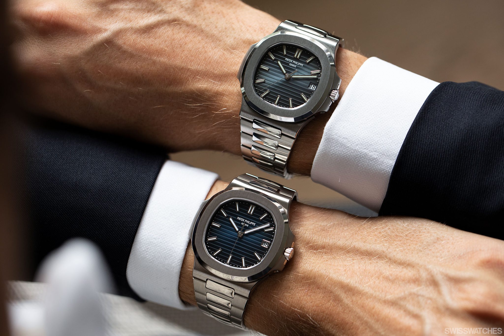 Comparison-Patek-Philippe-Nautilus-5811-1G-001-and-Nautilus-5711-1A
