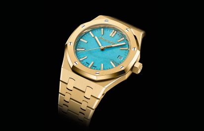 Audemars-Piguet-Royal-Oak-Highlights-Yellow-Gold-Turquoise-15550BA