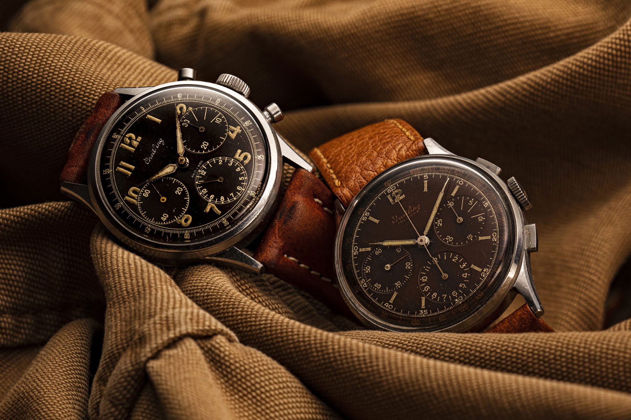 Breitling-Huit-Premier-Ref-765-Ca-1943-Venus-Cal-152-and-Huit-Premier-Ref-734-1945-Venus-Cal-178