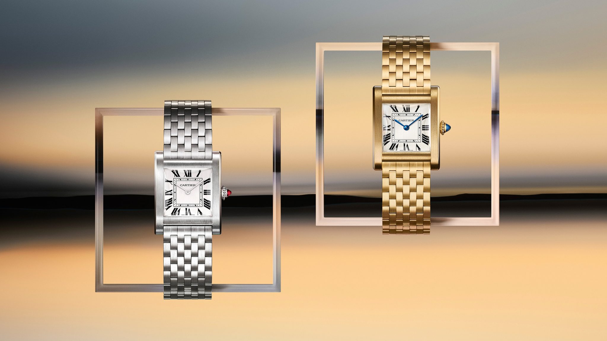 Cartier-Prive-Tank-Normale-Yellow-Gold 750-Platinum-950