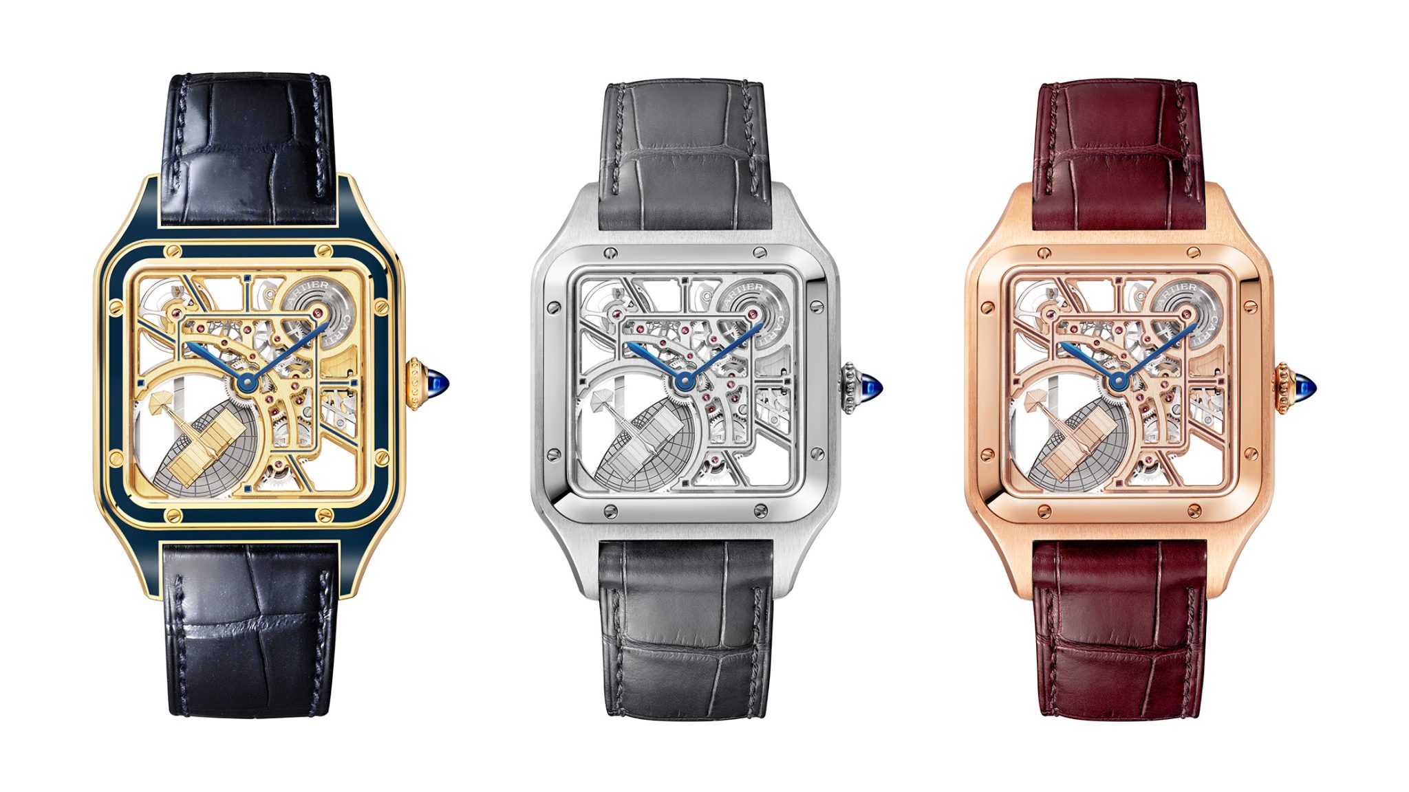 Cartier-Santos-Dumont-Skelletised-Front-Collage