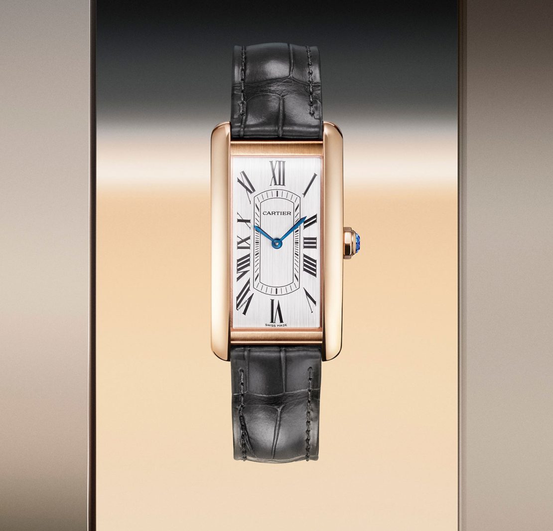 Cartier-Tank-Americane-Front-yellow-gold-white-dial