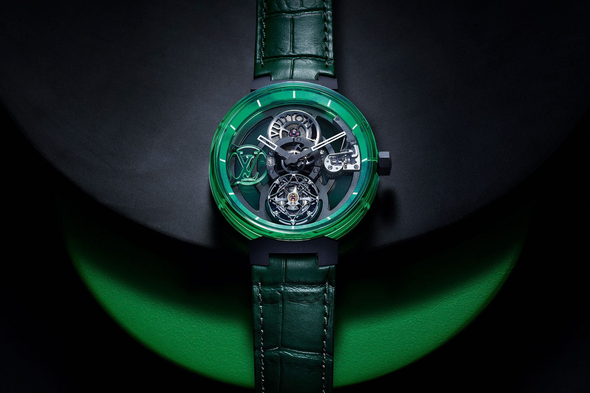 Louis-Vuitton-Tambour-Moon-Flying-Tourbillon-Poincon-de-Geneve-in-Green